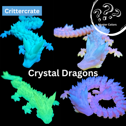 Glow In the Dark Mystery Color Crystal Dragon