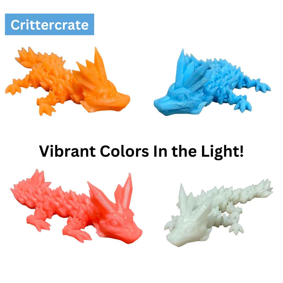 Mini Crystal Dragons - 4 Pack