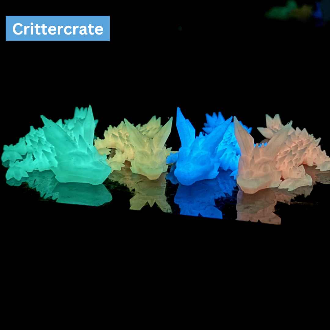 Mini Crystal Dragons - 4 Pack