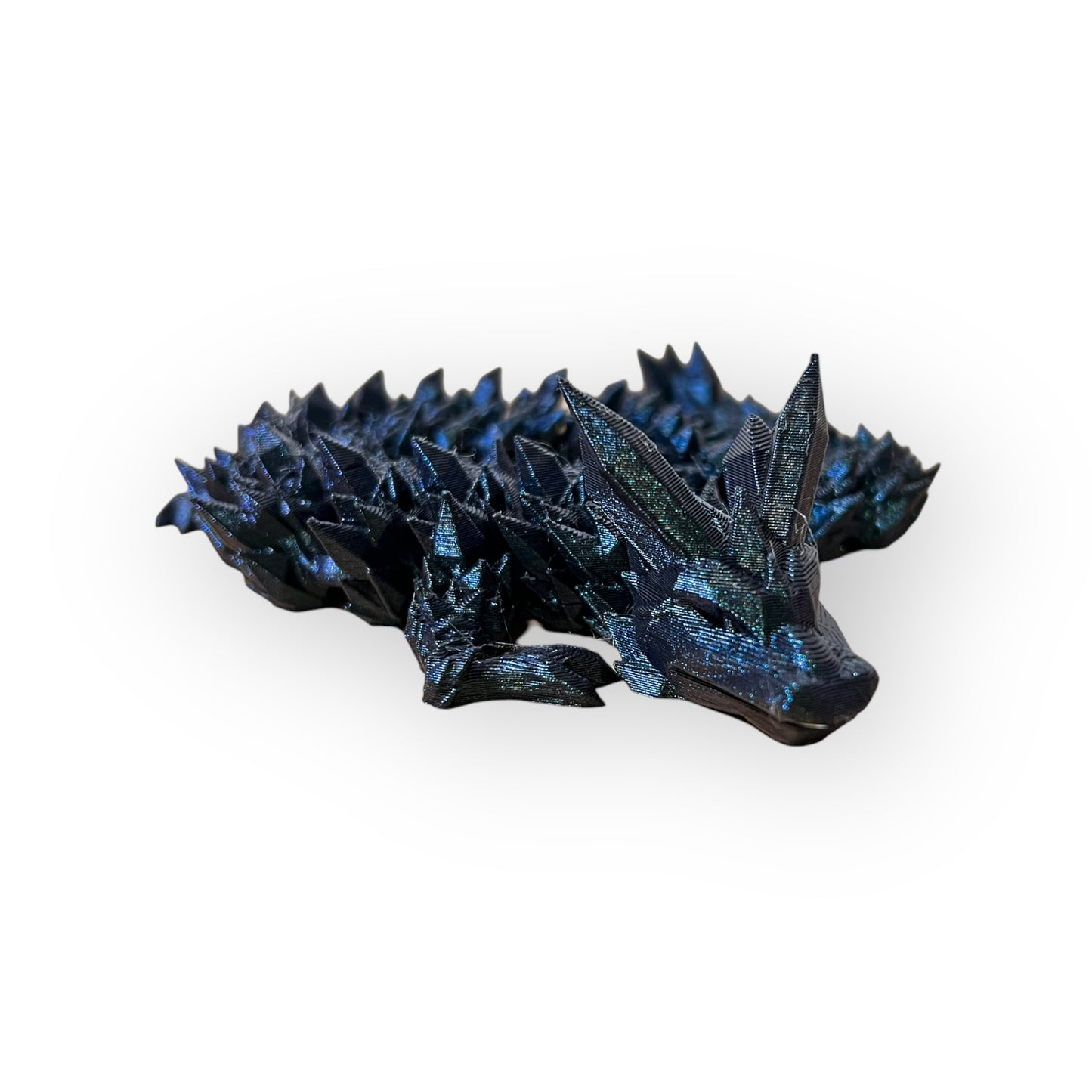 Sparkling Titanium Crystal Dragon