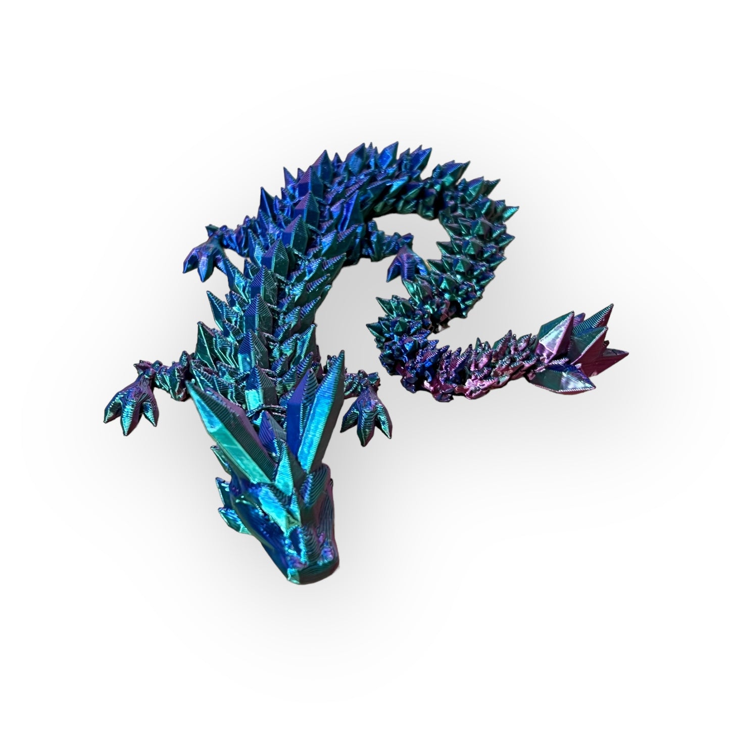 Rainbow Titanium Crystal Dragon