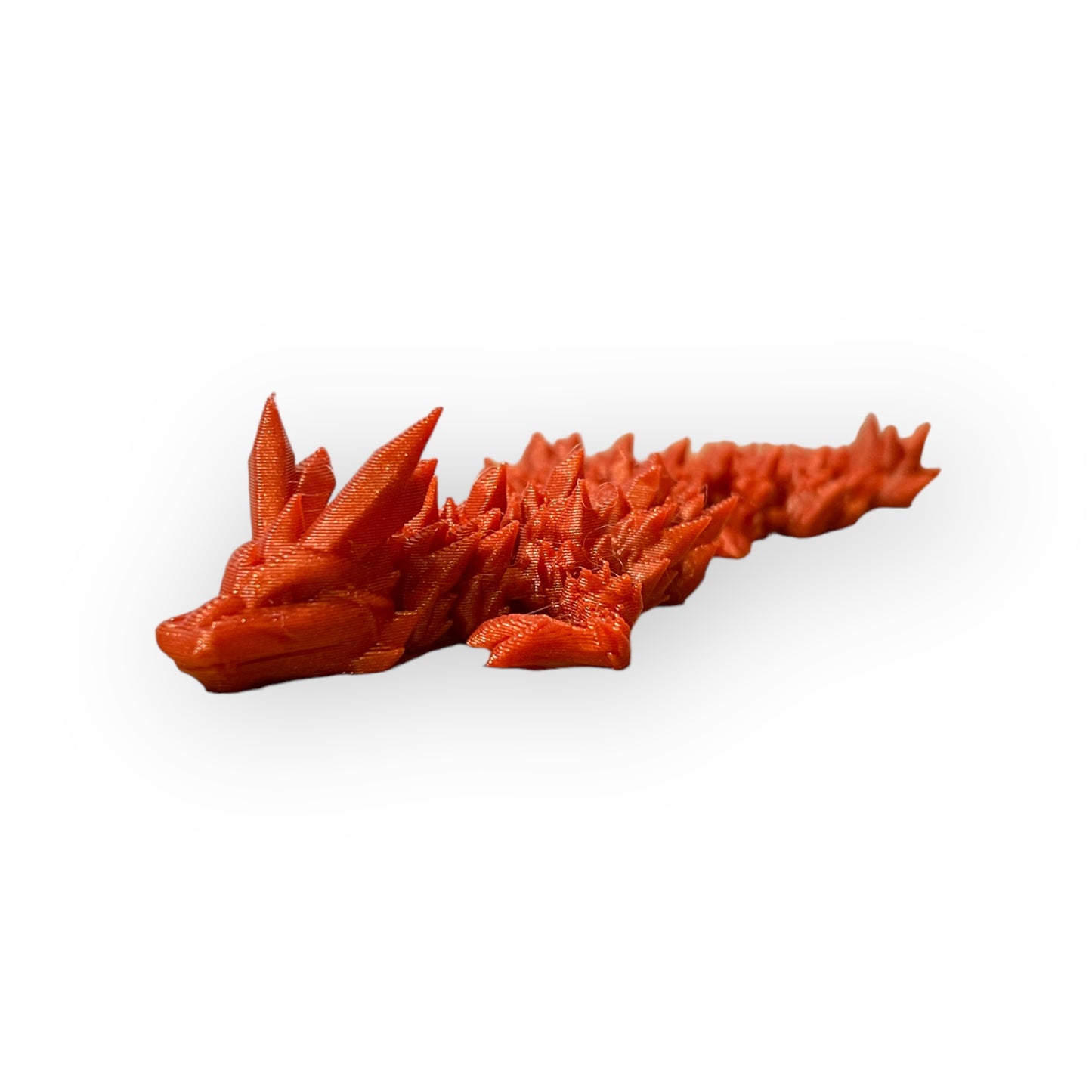 Sparkling Orange Crystal Dragon