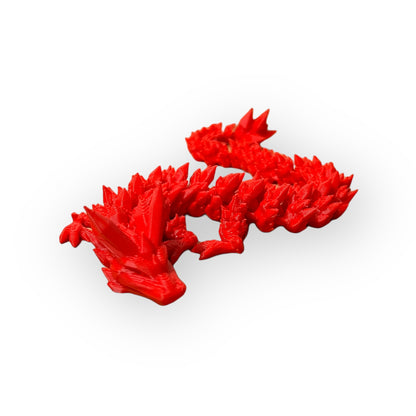 Matte Red Crystal Dragon