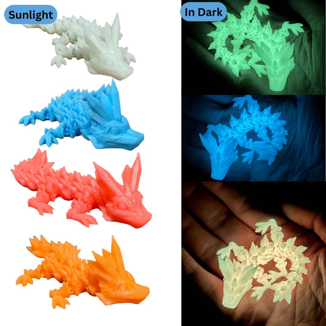 Mini Crystal Dragons - 4 Pack